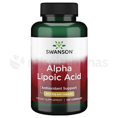 Alpha Lipoic Acid 300 mg Swanson 120 Cápsulas