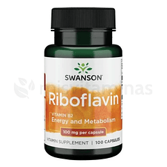 Riboflavin 100 mg Swanson 100 Capsulas 