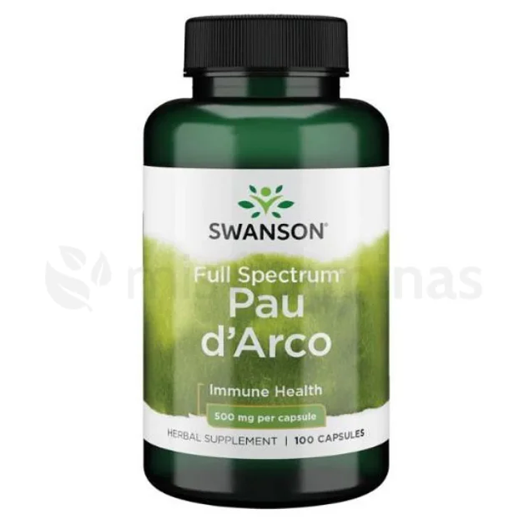 Pau d'Arco 500 mg Swanson 100 Cápsulas 1