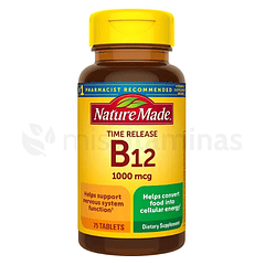 B12 Time Release 75 Tabletas Nature Made