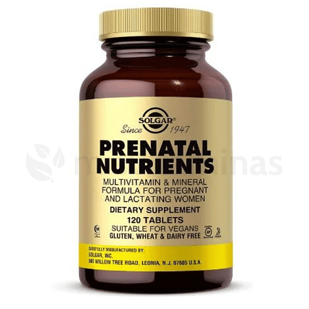 Prenatal Nutrients 120 Tabletas Solgar 
