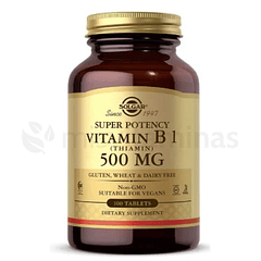 Vitamin B1 Thiamin 500 mg  100 Tabletas Solgar