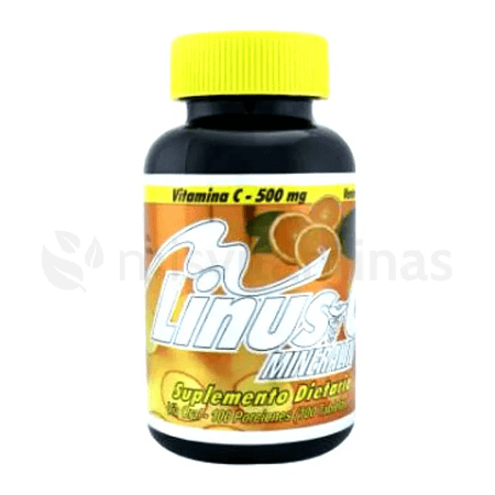 Linus C Mineralin Vitamina C 500 mg 60 tabletas
