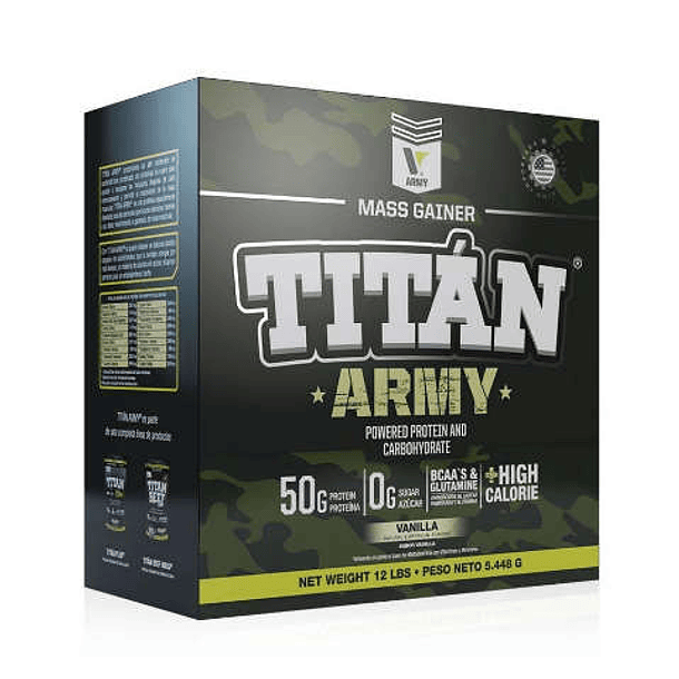 Titan Army 12 Libras Mass Gainer Vitanas 1