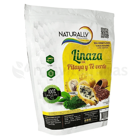 Linaza con Pitaya y Té Verde 500 gramos Naturally