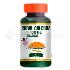 Coral Calcium 1000 mg 60 Capsulas Naturalight