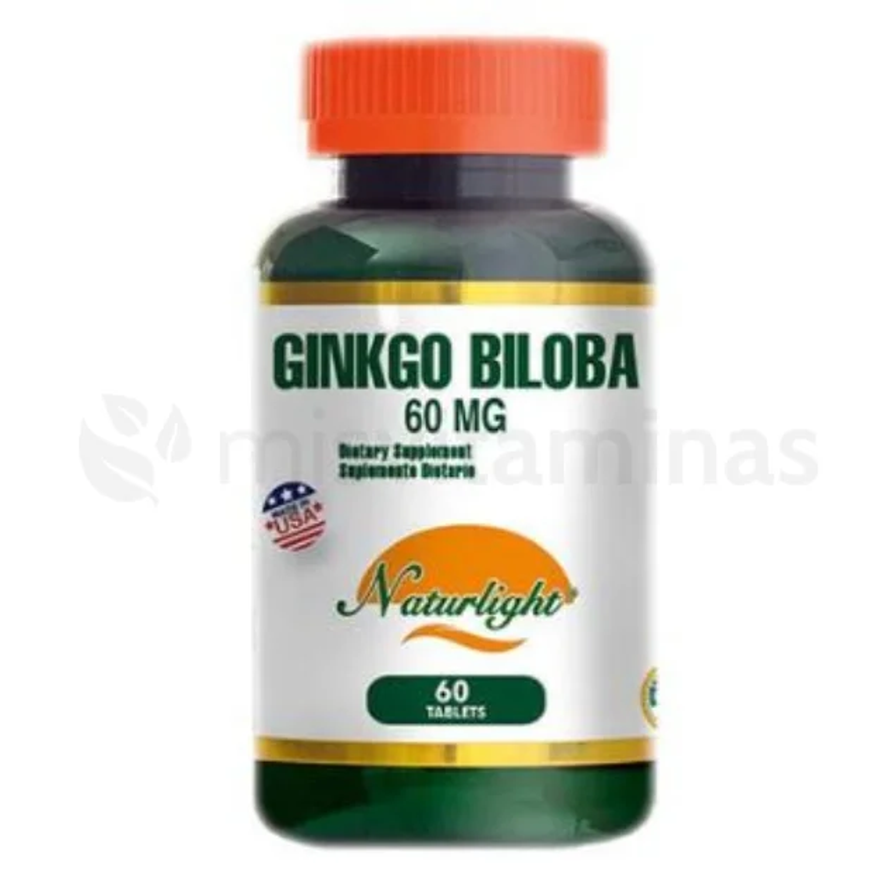 Ginkgo Biloba 60 mg Naturlight  60 Tabletas 