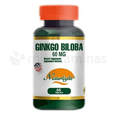 Ginkgo Biloba 60 mg Naturlight 60 Tabletas 