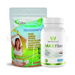 Combo Fibra Colon Cleanser y MaxFiber Probióticos y Prebióticos