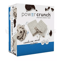 Power Crunch Cookies and Cream caja de 12 unidades