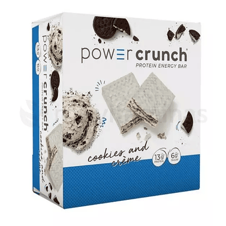 Power Crunch Cookies and Cream caja de 12 unidades