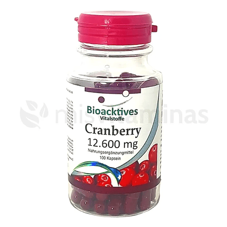 Cranberry 12.600 mg Aleman Bioacktives 100 Capsulas