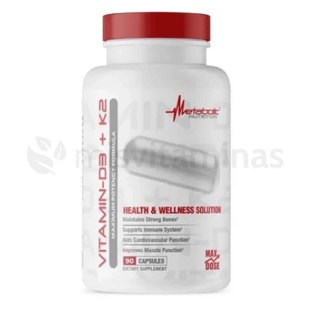 Vitamina D3 K2 90 Cápsulas Metabolic 1
