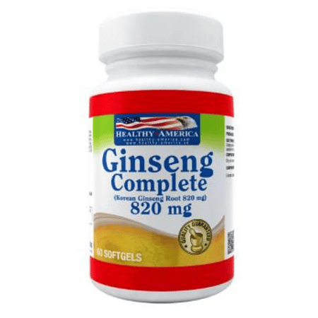 Ginseng Complete 60 softgels 820 mg Healthy America