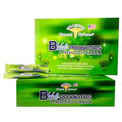 BWell Probiotics & Prebiotics Formula 60 Sachets Natural Systems