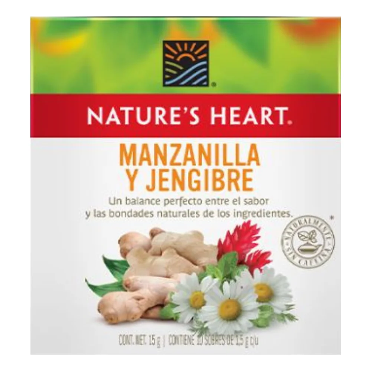 Té Manzanilla y Jengibre 10 sobres Nature´s Heart
