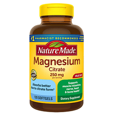 Magnesium Citrate 250 mg 180 Softgels Nature Made 