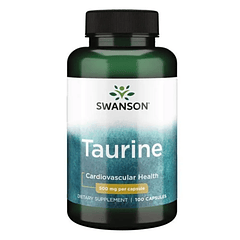 Taurina 500 mg 100 Cápsulas Swanson 