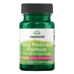 Oral Probiotic Formula 30 Tabletas Masticabels Swanson