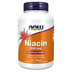 Niacin 500 mg 250 Tabletas Now 