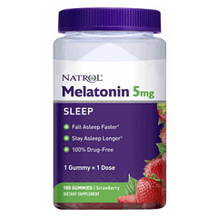 Melatonin 5 mg Natrol Sleep 180 gomas