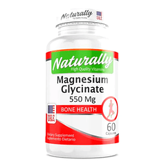 Magnesium Glycinate 550 mg 60 Cápsulas Naturally