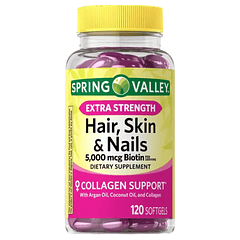 Hair Skin & Nails 120 Softgels Spring Valley