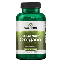 Full Spectrum Oregano 450 mg 90 Cápsulas Swanson