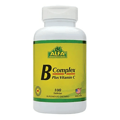 B Complex Plus Vitamin C 100 Tabletas Alfa Vitamins
