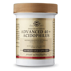 Advanced 40 + Acidophilus 60 Cápsulas Solgar
