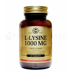 L Lysine 1000 mg Solgar 50 Tabletas