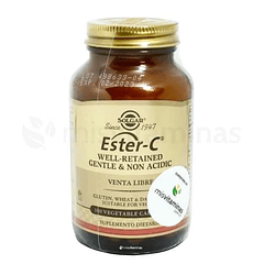 Ester C well Retained Gentle & Non Acidic Solgar 100 Cápsulas