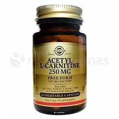 Acetyl L-carnitina 250 mg Solgar 30 Cápsulas