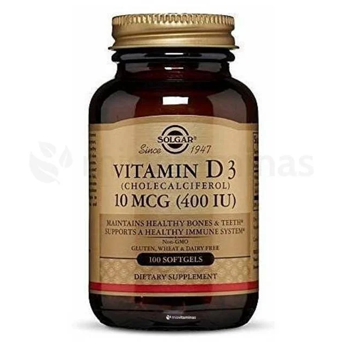 Vitamina D3 400 IU Solgar 1