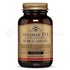 Vitamina D3 400 IU Solgar