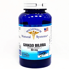 Ginkgo Biloba 60 mg 60 Softgels Natural Systems