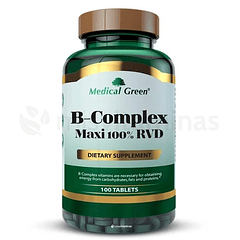B-Complex Maxi 100% Medical Green 100 Tabletas