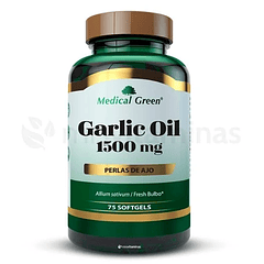 Garlic Oil 1500mg Medical Green 75 Softgels 