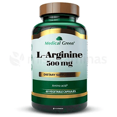 L-Arginine 500 mg 60 capsulas Medical Green