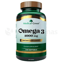 Omega 3 1000 mg Medical Green 100 Softgels