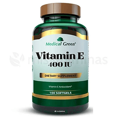 Vitamin E 400 IU Medical Green 100 Softgels