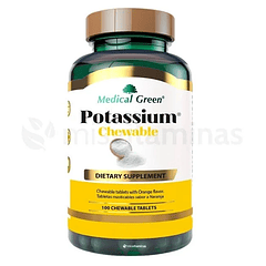 Potassium Chewable Medical Green 100 Tabletas