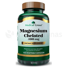 Magnesium Chelated 400 mg Medical Green 100 Cápsulas