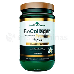 BioCollagen con Biotina Premium 270 Grs Medical Green