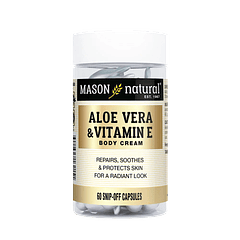 Aloe Vera & Vitamin E 60 Cápsulas Topicas Mason Natural