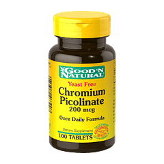Chromium Picolinate 200 mcg 100 Tabletas Good'N Natural