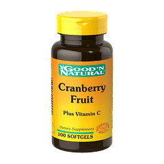 Cranberry Fruit plus Vitamina C 100 Softgels Good´N Natural