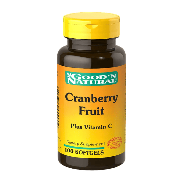 Cramberry Fruit plus Vitamina C 100 Softgels Good´N Natural