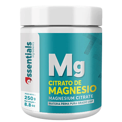 Citrato Magnesio 250 gramos materia prima Essentials 