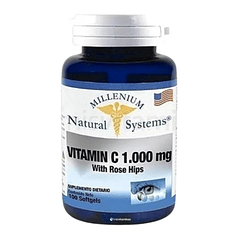 Vitamina C 1000 mg with Rose Hips 100 Softgels Natural Systems